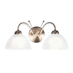 1132-2AB MILANESE 2 Light Wall Light ANTIQUE BRASS