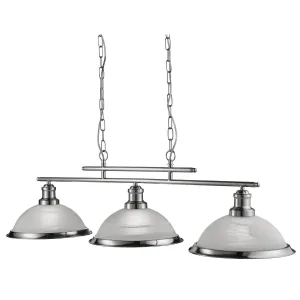 2683-3SS Bistro Satin Silver 3 Light Bar Pendant