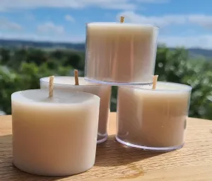 4 PACK SPA TEA LIGHT CANDLES & REFILS-Made by me