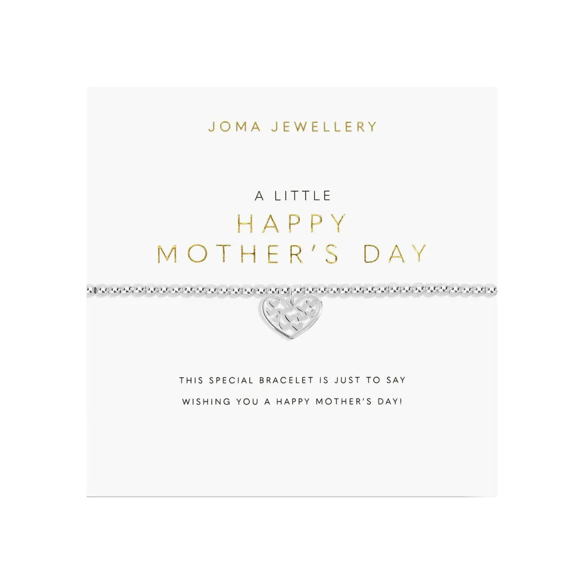 A Little 'Happy Mother's Day' Bracelet | Silver Plated