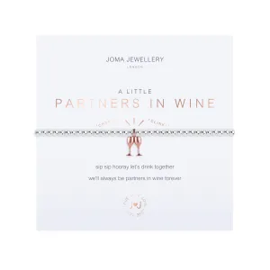 A Little 'Partners In Wine' Bracelet | Silver & Rose Gold Plated