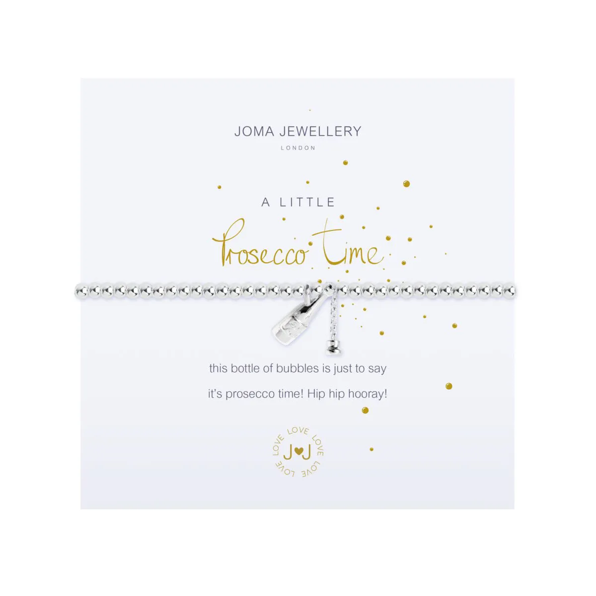 A Little 'Prosecco Time' Bracelet | Silver Plated