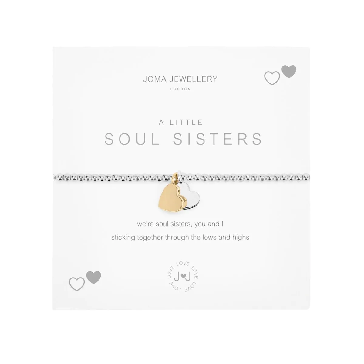 A Little 'Soul Sisters' Bracelet | Silver & Gold Plated