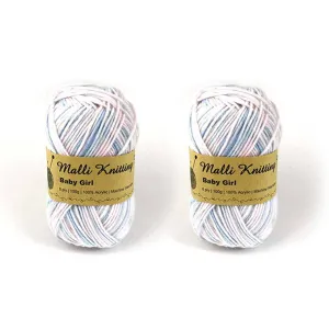 Acrylic Yarn, Baby Girl Mix