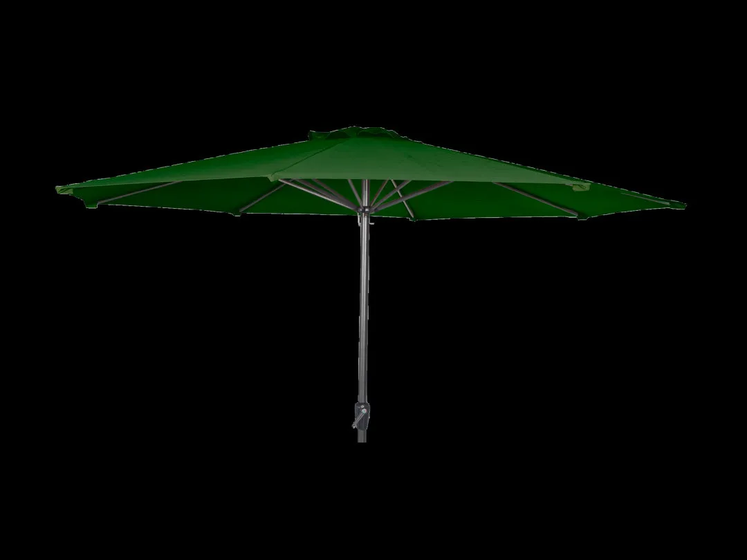 Alexander Rose Aluminium Tilt & Crank Parasol Green 3m