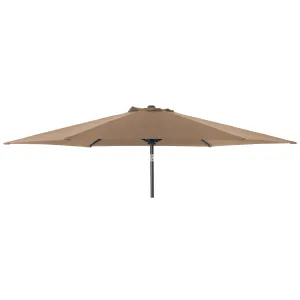 Alexander Rose Aluminium Tilt & Crank Parasol Taupe 3m