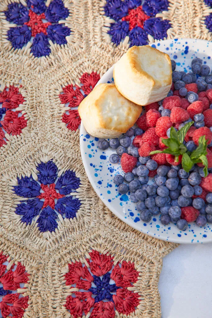 Americana Flower Table Runner