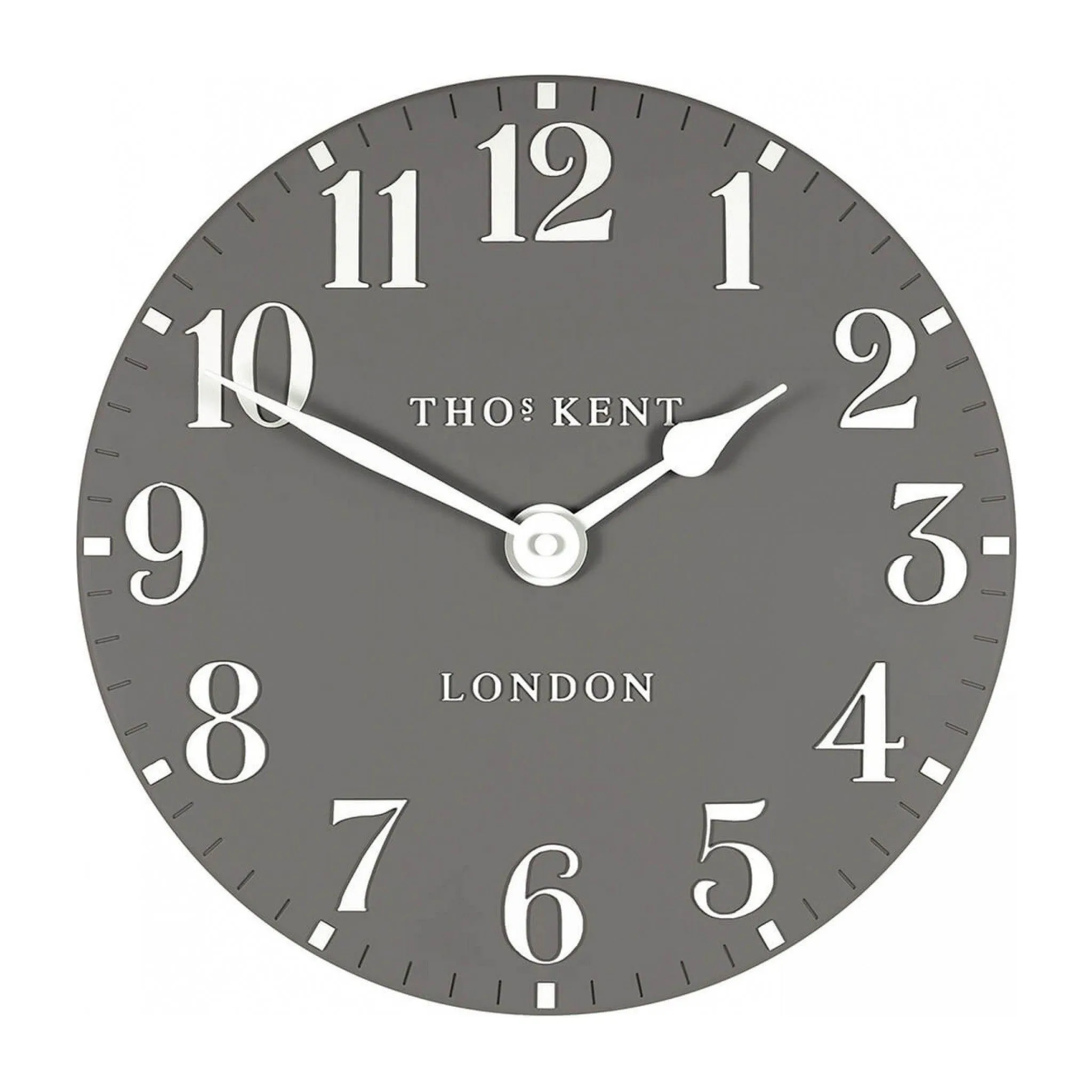 Arabic Wall Clock | Dolphin Grey | 12"