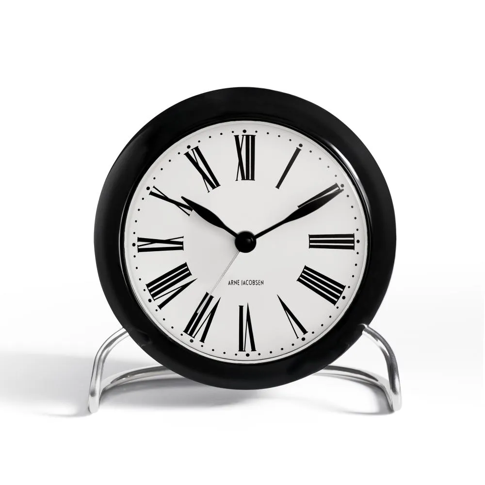 Arne Jacobsen Roman Table Clock With Alarm