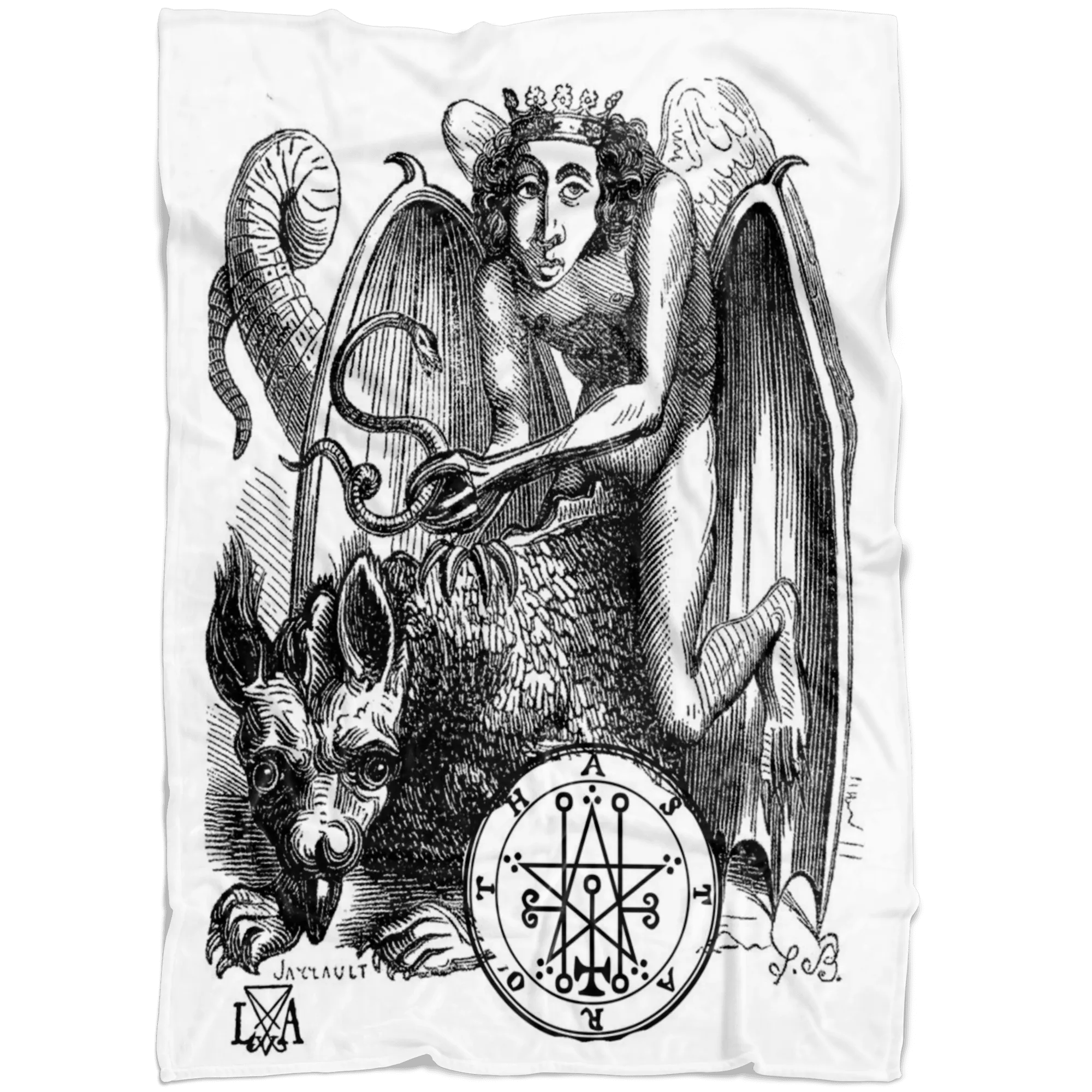Astaroth Goetia Demon Fleece Blanket