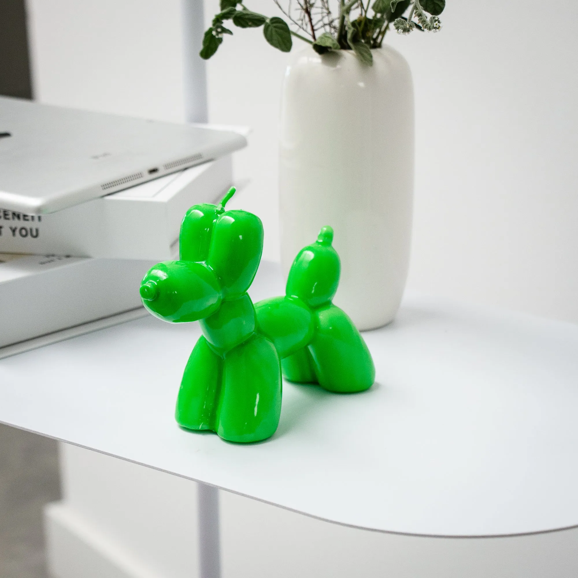 Balloon Dog Candle | Neon Green