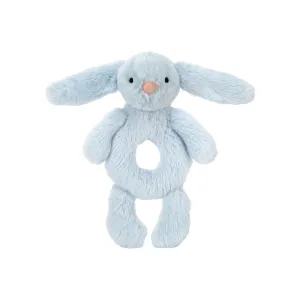Bashful Blue Bunny Ring Rattle | Baby Jellycat