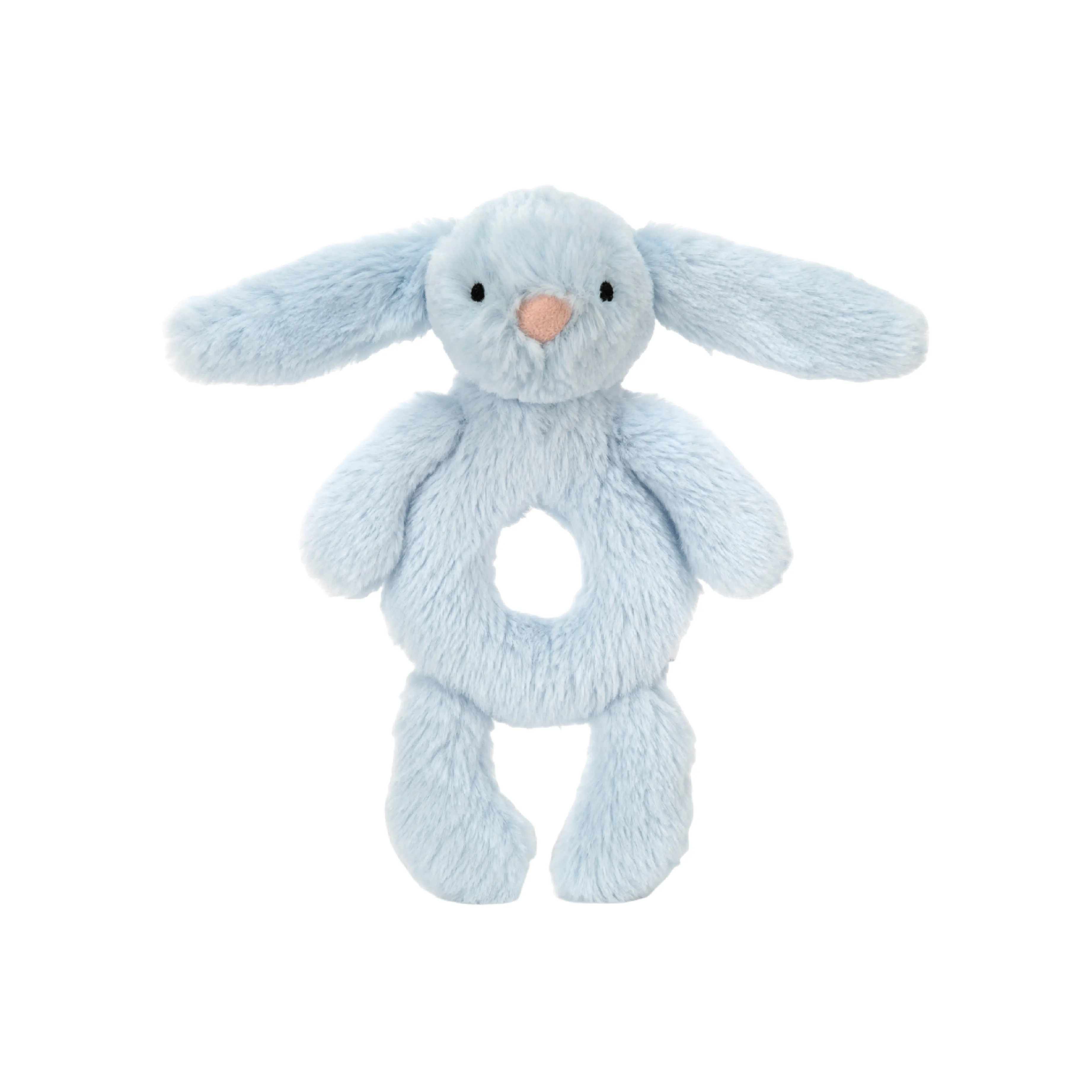 Bashful Blue Bunny Ring Rattle | Baby Jellycat