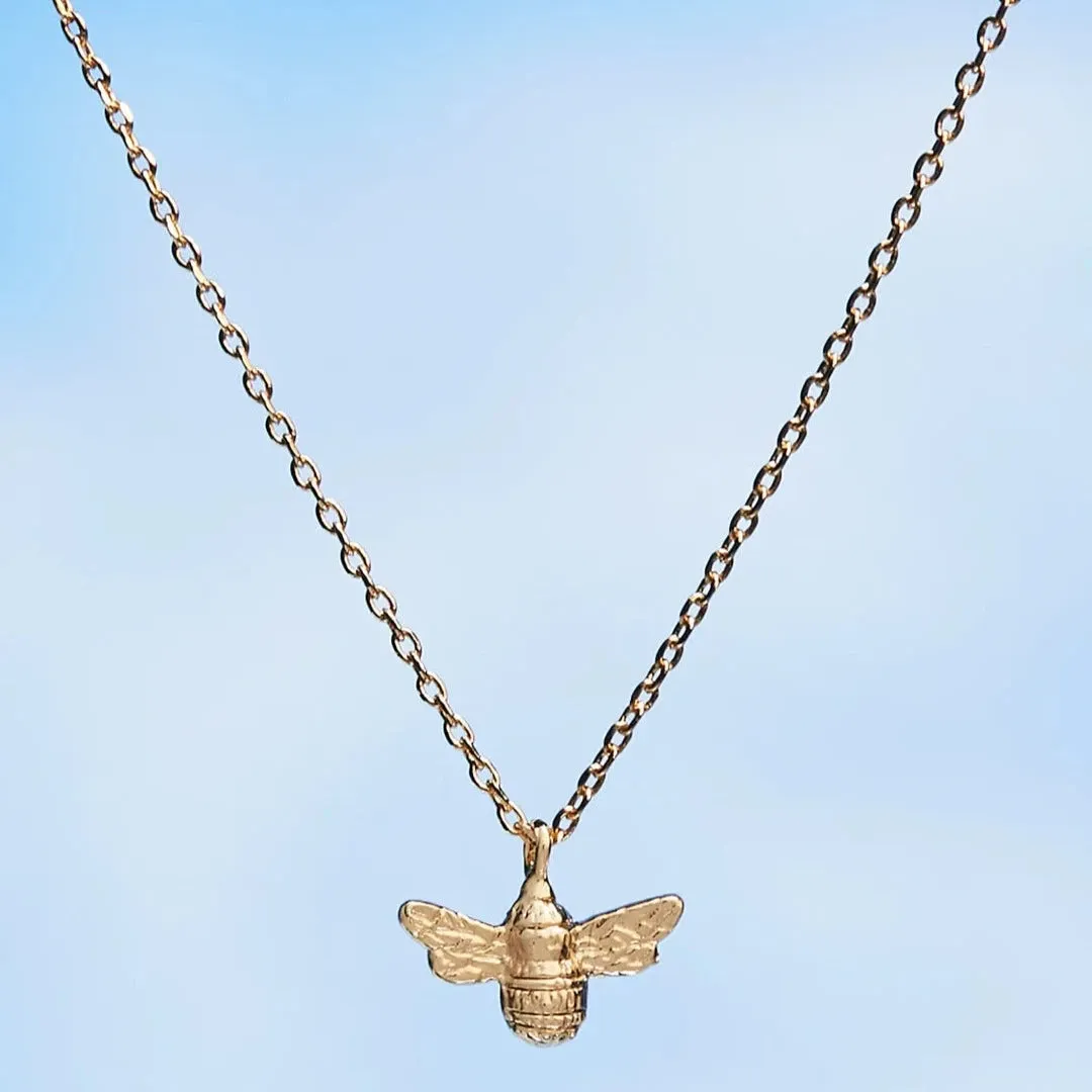 Bee Necklace | Gold Plated