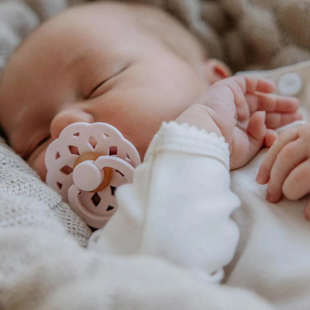 BIBS Boheme Latex Pacifiers - Blossom/Dusky Lilac - 2 Pack