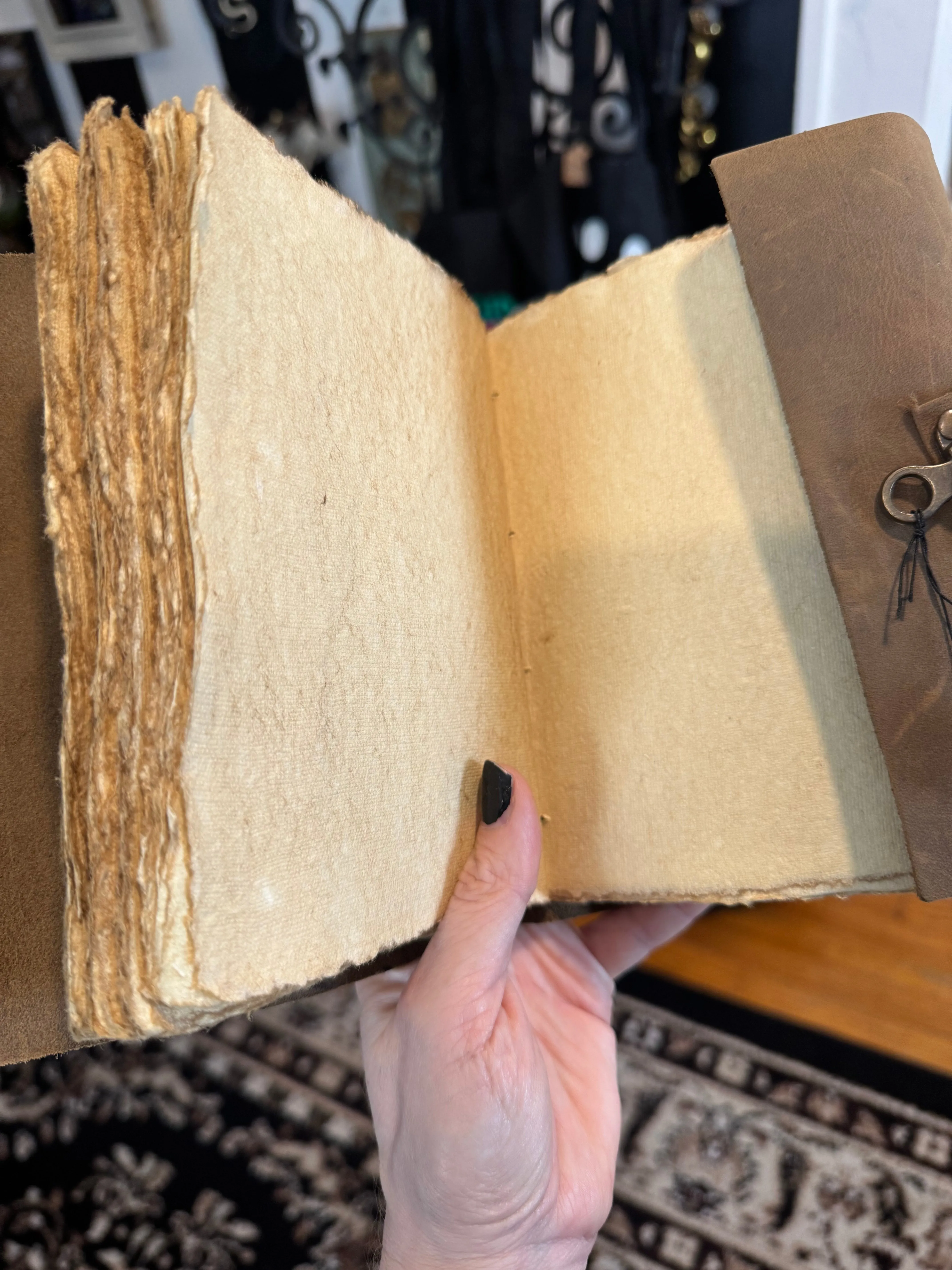 Book of Spells - Blank Leather Grimoire