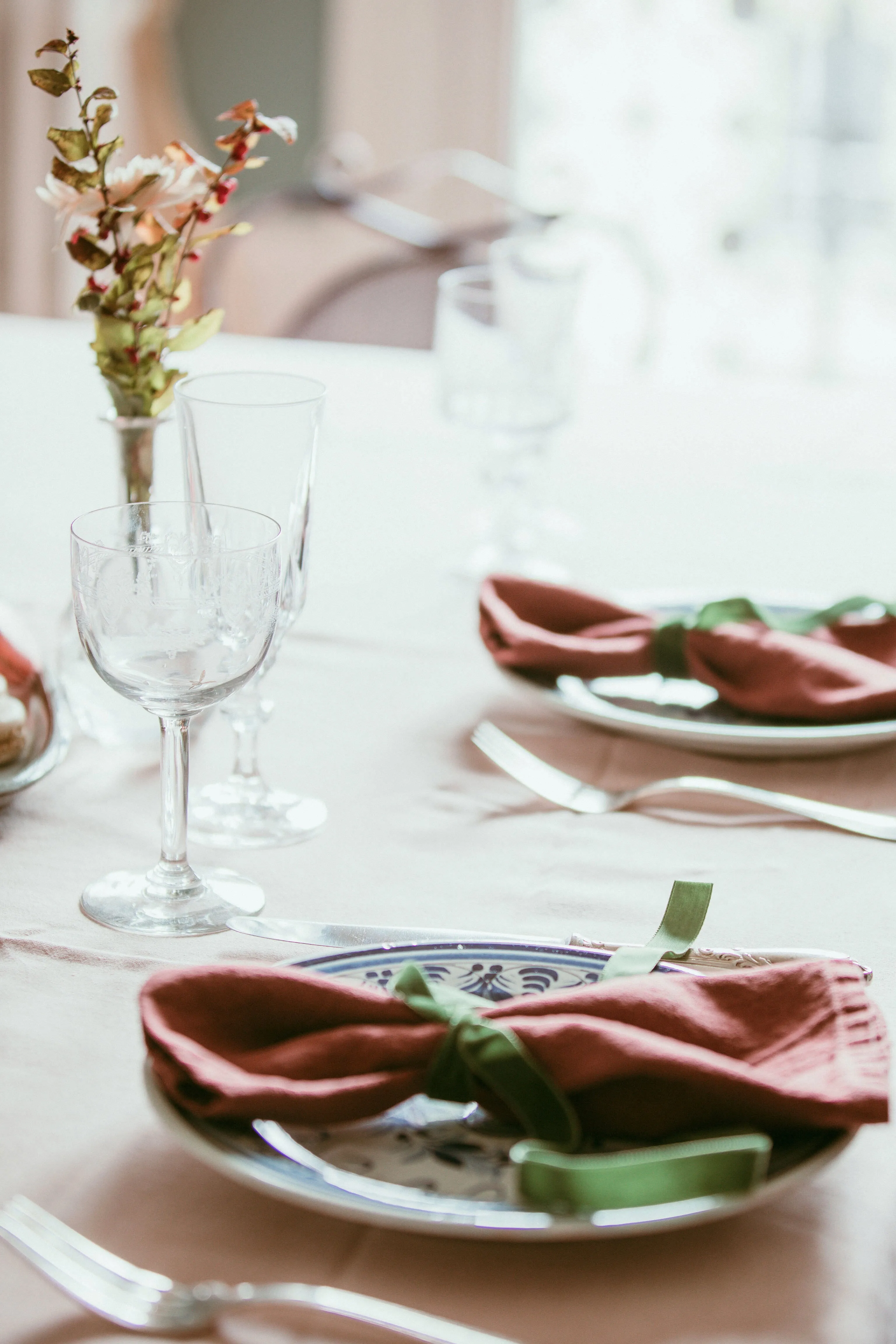 Bordeaux Linen Napkins Set Of 4