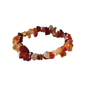 Carnelian Chip Bracelet | For Metabolism