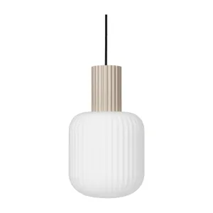 Ceiling Lamp | Lolly | Sand Metal & White Opal