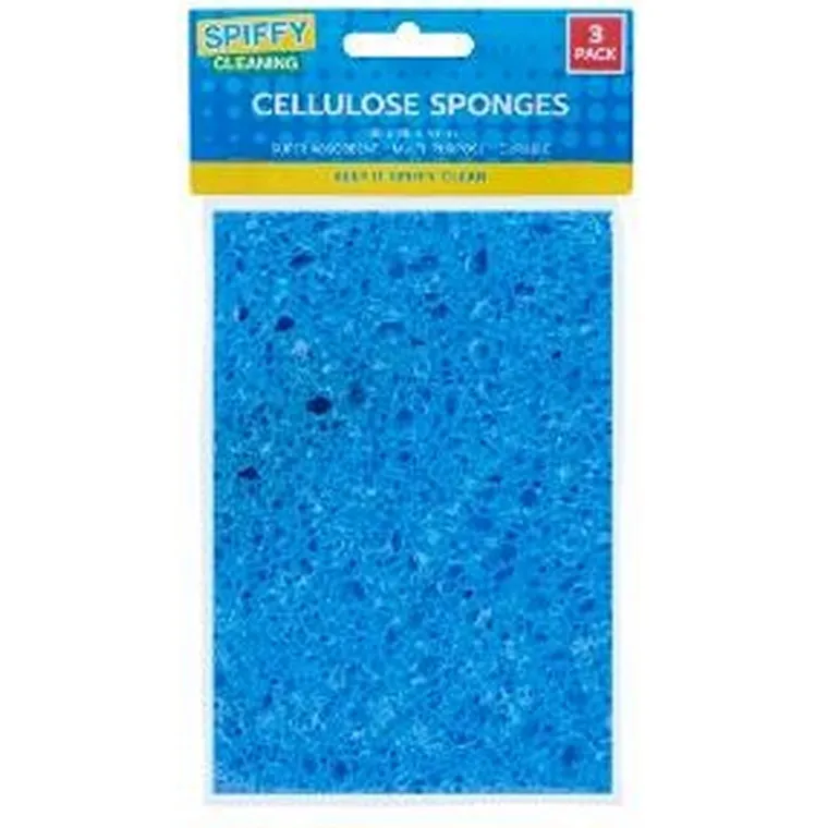 Cellulose Sponges, 3pk