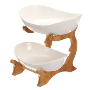 Ceramic Double Layer Plate with Holder