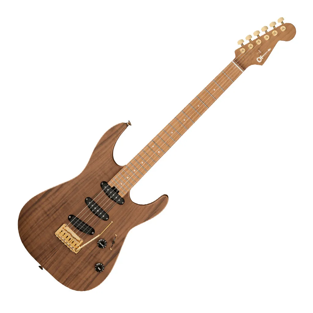 Charvel Pro-Mod DK22 SSS 2PT CM Mahogany with Walnut, Caramelized Maple Fingerboard, Natural
