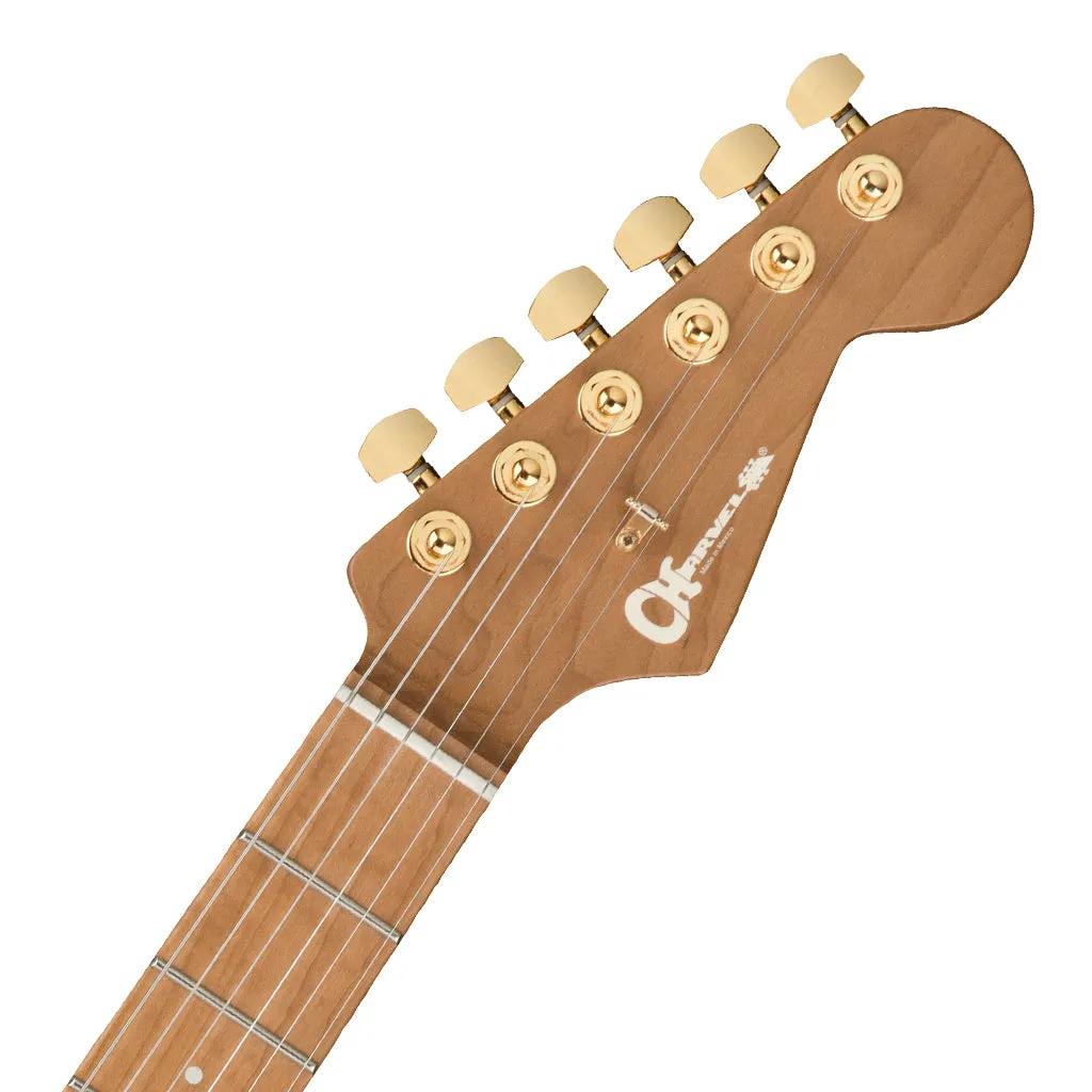Charvel Pro-Mod DK22 SSS 2PT CM Mahogany with Walnut, Caramelized Maple Fingerboard, Natural