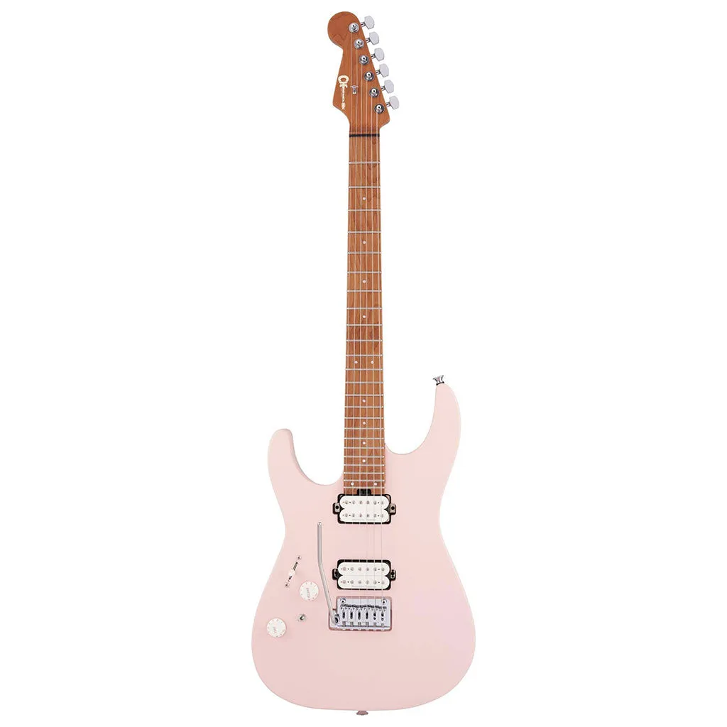 Charvel - Pro-Mod DK24 HH 2PT CM LH - Caramelized Fingerboard - Satin Shell Pink