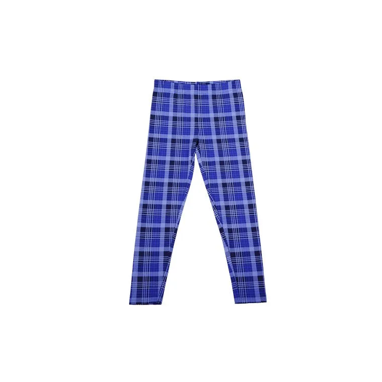 Check Printed Legging, Size 12