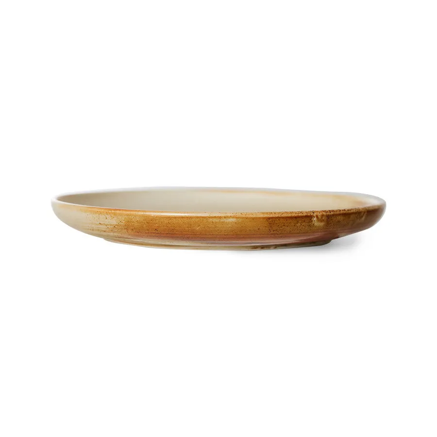 Chef Ceramics: Side Plate Rustic Cream/Brown