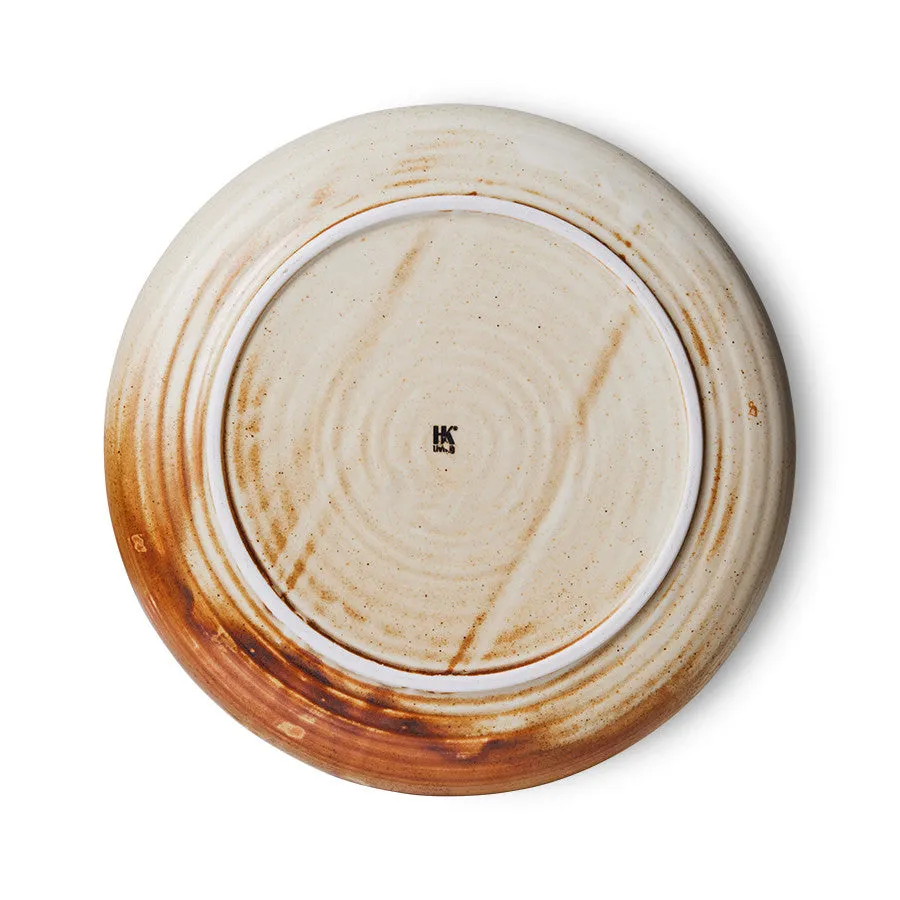 Chef Ceramics: Side Plate Rustic Cream/Brown