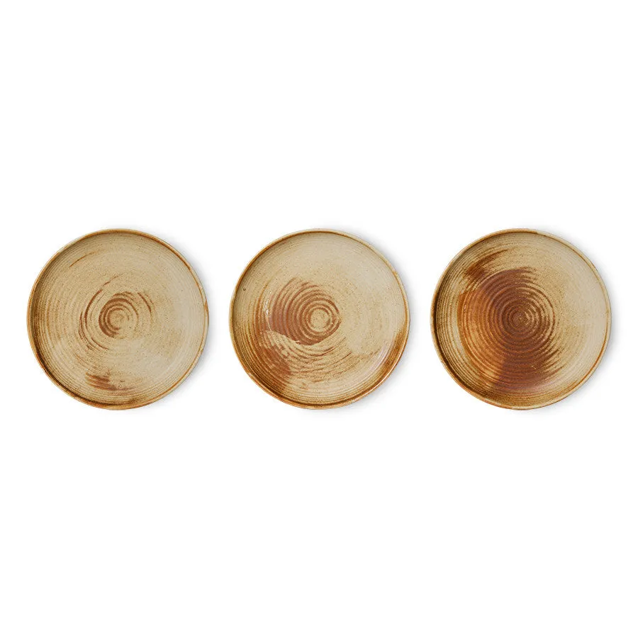 Chef Ceramics: Side Plate Rustic Cream/Brown