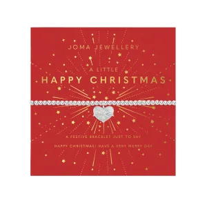 Children's Christmas A Little 'Happy Christmas' Bracelet | Silver Plated