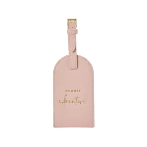 'Choose Adventure' Luggage Tag | Dusty Pink