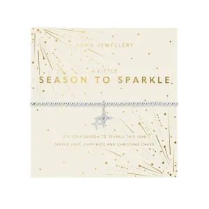 Christmas A Little 'Season To Sparkle' Bracelet | Silver Plated