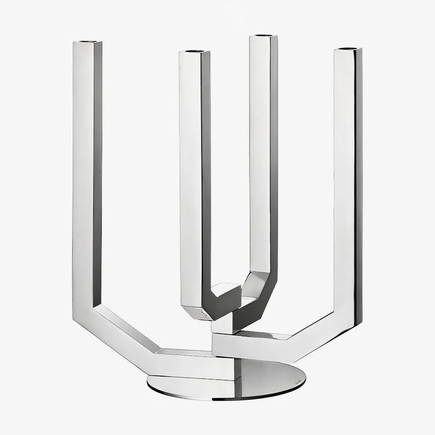 Christofle | Arborescence 4-Light Candelabra Stainless Steel