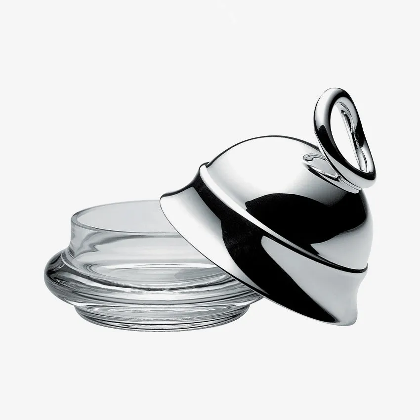 Christofle | Vertigo Butter Dish With Cover Silver Plated
