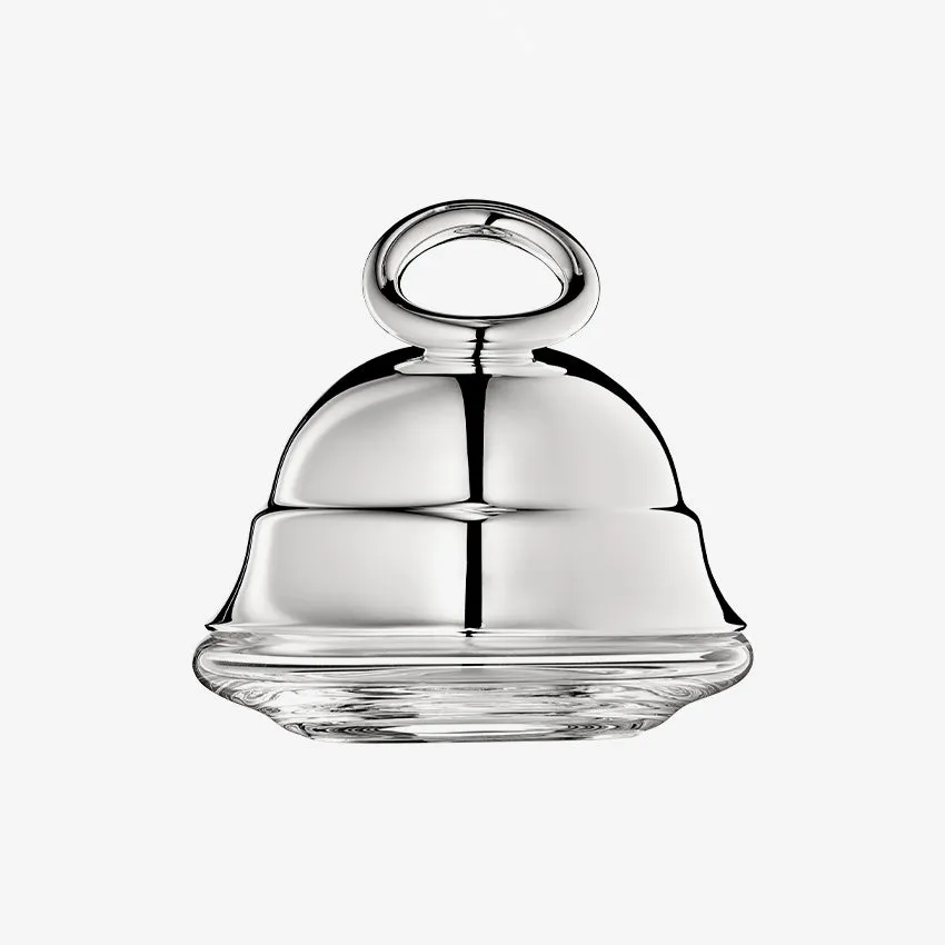 Christofle | Vertigo Butter Dish With Cover Silver Plated