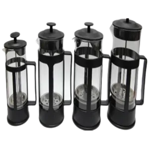 Coffee Glass Plunger 600ml with Plastic Handle Black