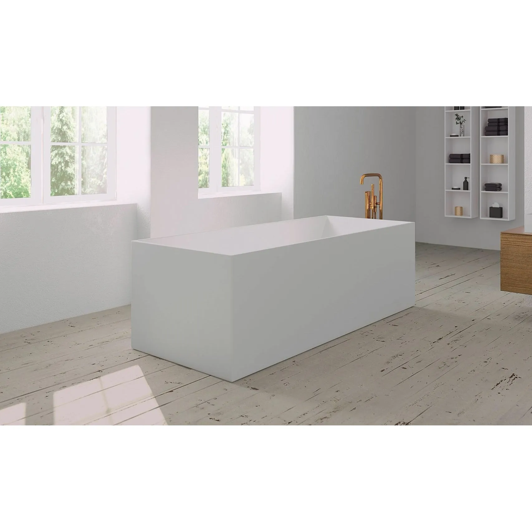 Copenhagen Bath Hornbæk Bathtub, L180 Cm