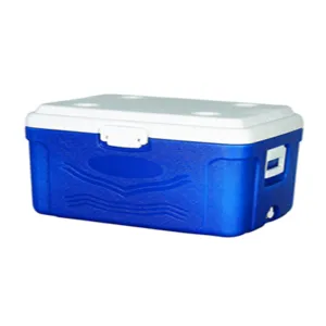 Creeper Cooler 60L with Handle White/Blue