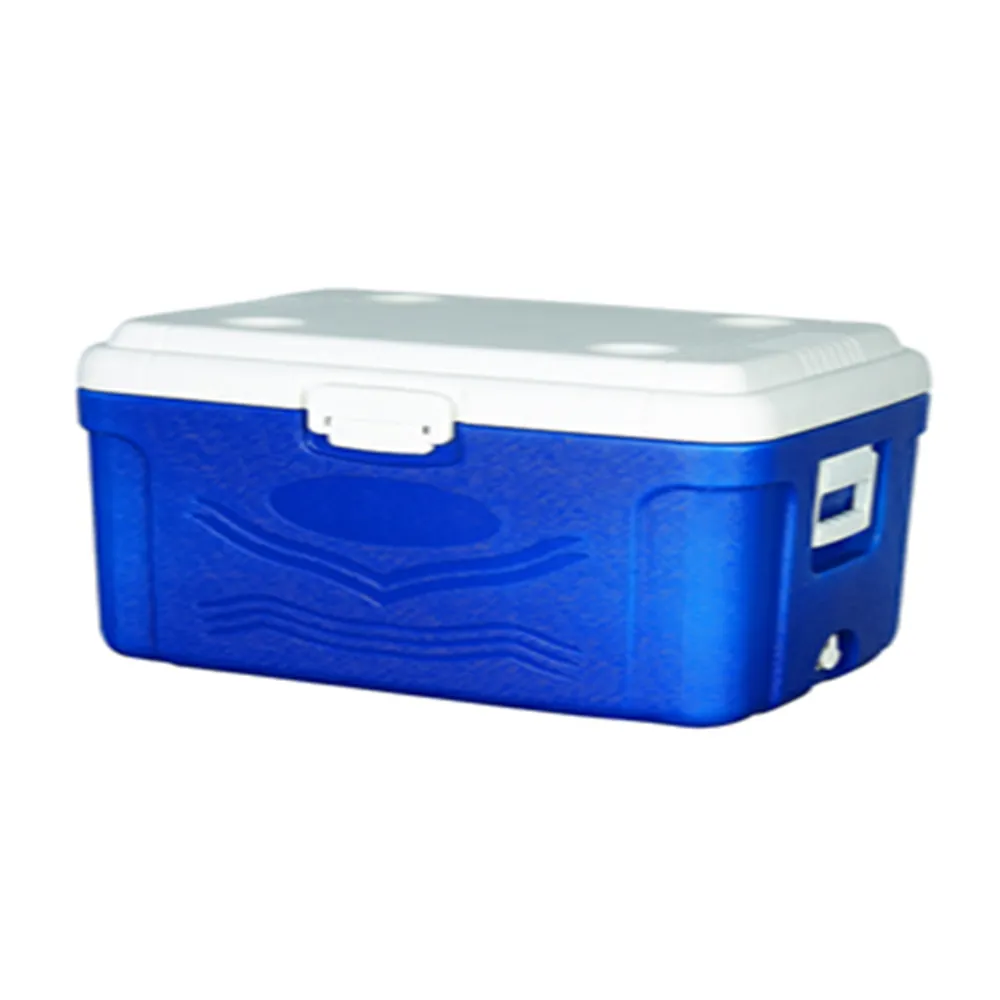 Creeper Cooler 60L with Handle White/Blue