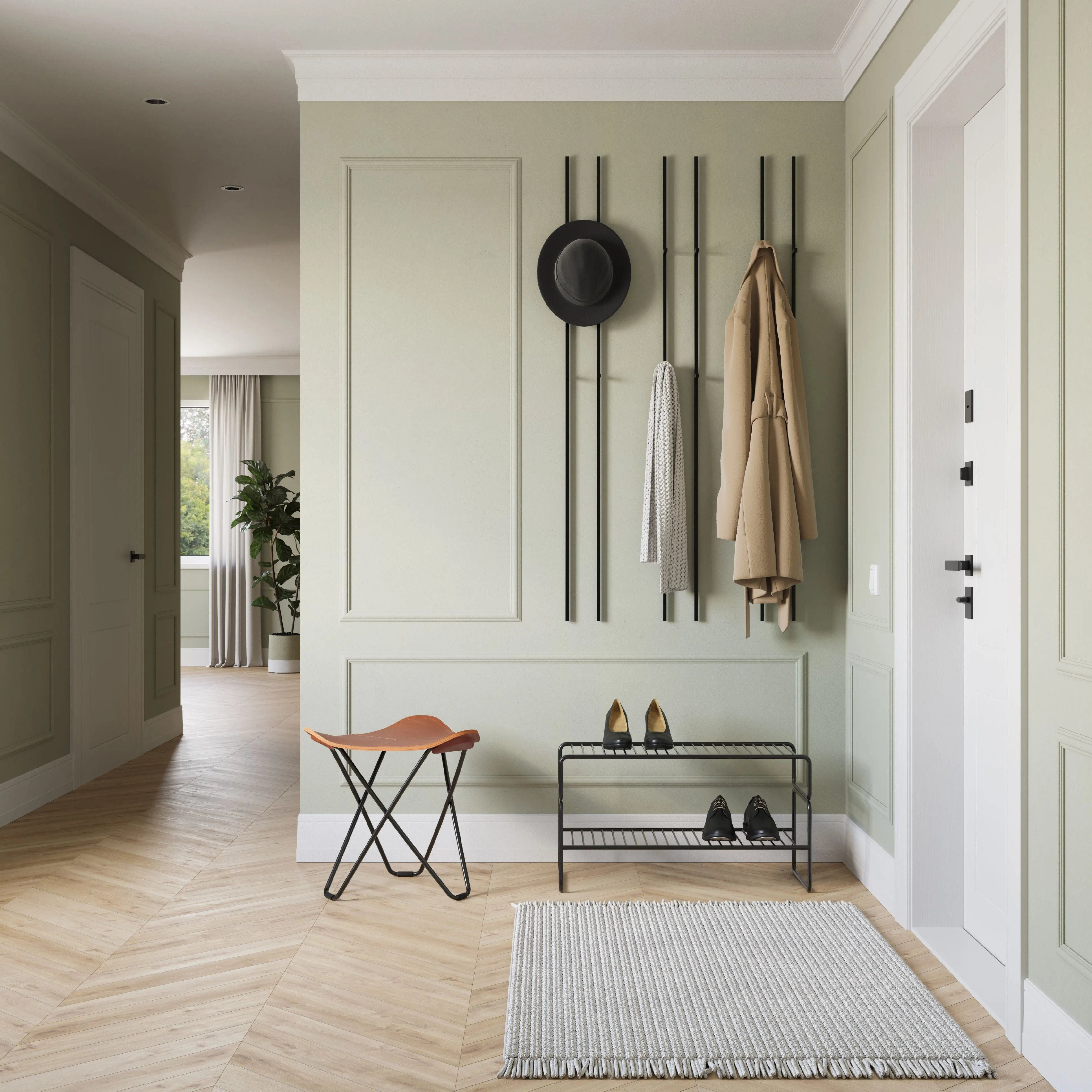 Cuero Coat Rack 2 Pcs.