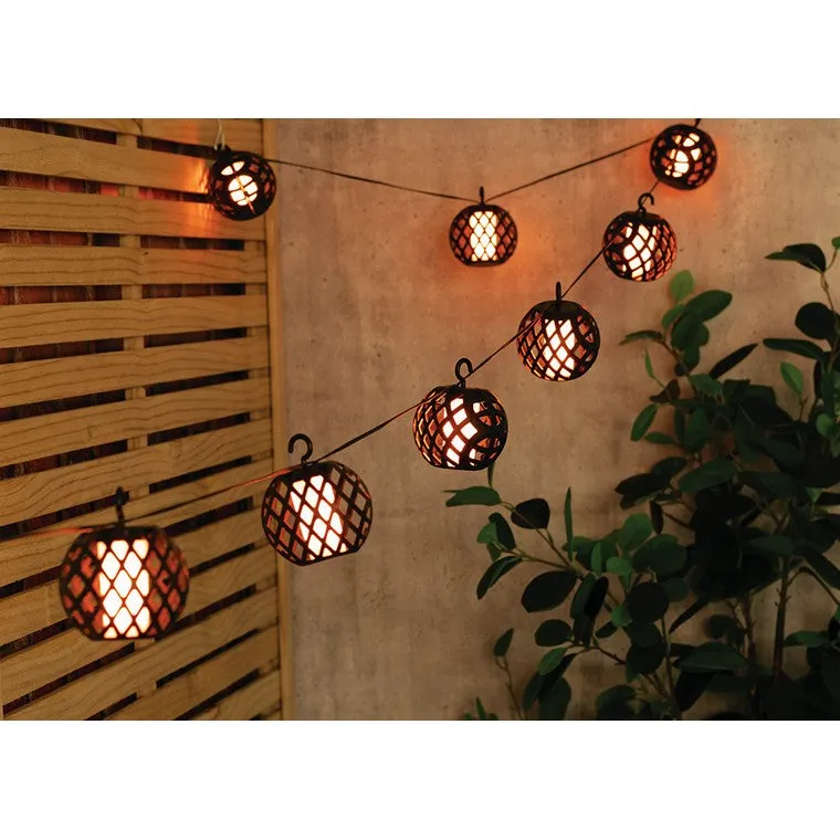 Dancing Flame Ball String Light, 8 Balls
