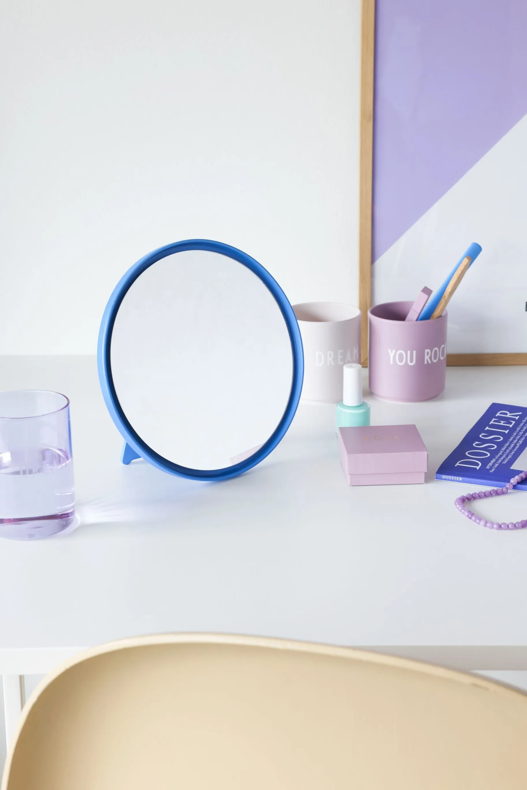 Design Letters Mirror Mirror, Cobalt Blue
