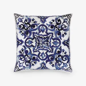 Dolce & Gabbana Casa | Blue Mediterraneo Canvas Cushion