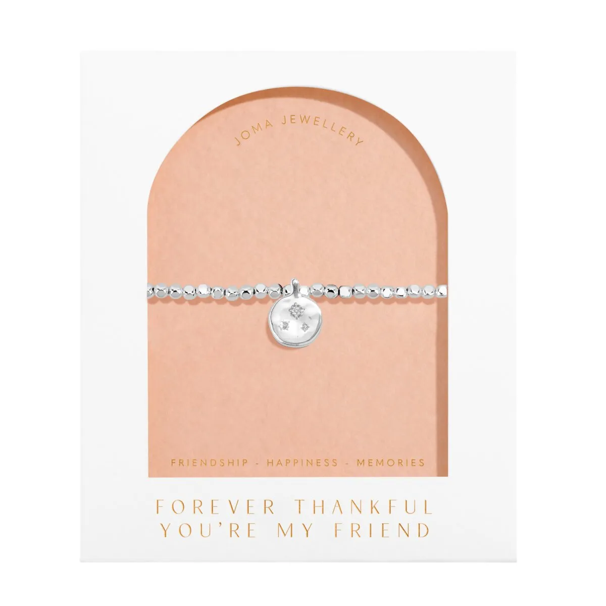 Dolce Vita 'Forever Thankful You're My Friend' Bracelet | Silver Plated