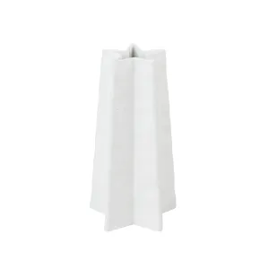 Embossed Porcelain Star Vase | Medium