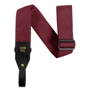 Ernie Ball Polypro Acoustic Guitar Strap - Burgundy