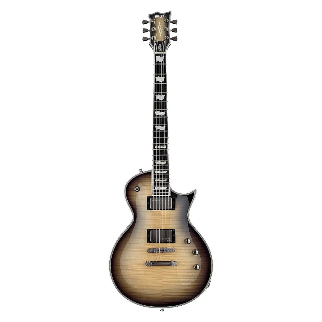 ESP E-II Eclipse Full Thick Black Natural Burst
